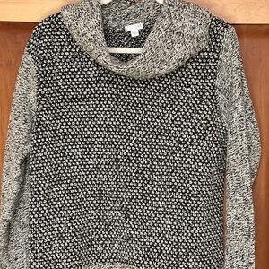 J Jill Women's Black and White Sweater Size Medium